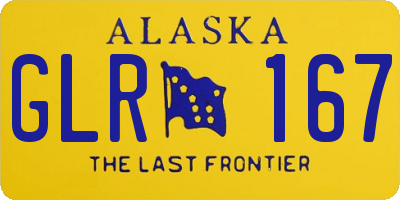AK license plate GLR167