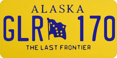 AK license plate GLR170