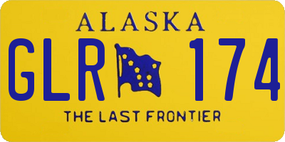 AK license plate GLR174