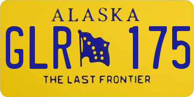 AK license plate GLR175