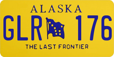 AK license plate GLR176