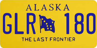 AK license plate GLR180