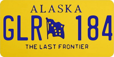 AK license plate GLR184