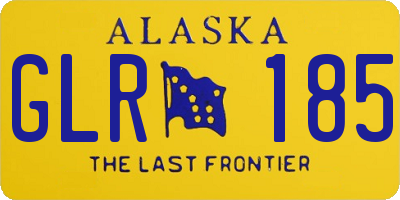 AK license plate GLR185