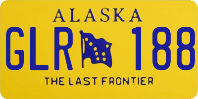 AK license plate GLR188