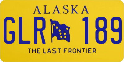 AK license plate GLR189