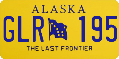 AK license plate GLR195