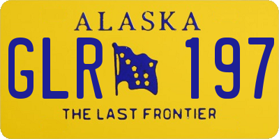 AK license plate GLR197