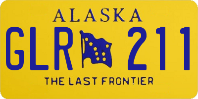 AK license plate GLR211