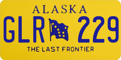 AK license plate GLR229