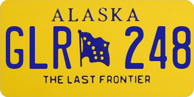 AK license plate GLR248