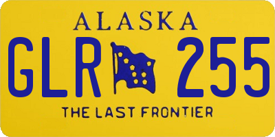 AK license plate GLR255