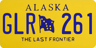 AK license plate GLR261