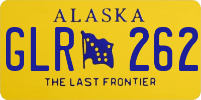AK license plate GLR262