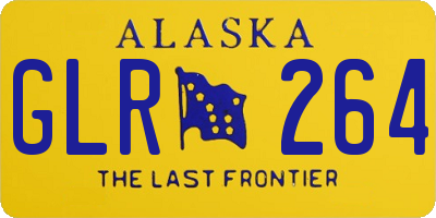 AK license plate GLR264