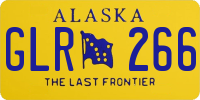 AK license plate GLR266