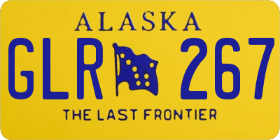 AK license plate GLR267