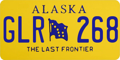 AK license plate GLR268