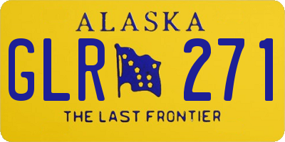 AK license plate GLR271