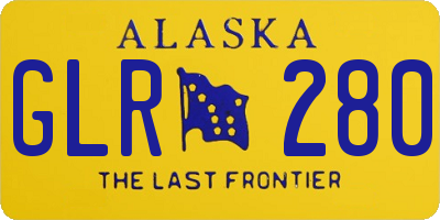 AK license plate GLR280
