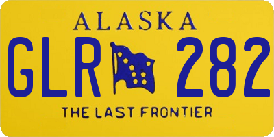 AK license plate GLR282