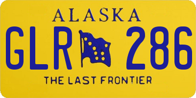 AK license plate GLR286