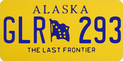 AK license plate GLR293