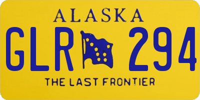 AK license plate GLR294