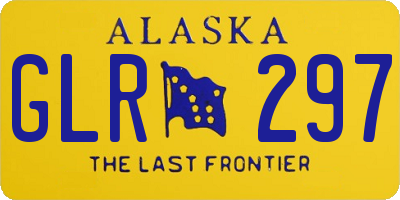 AK license plate GLR297