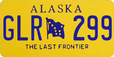 AK license plate GLR299