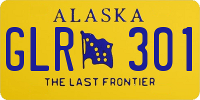 AK license plate GLR301