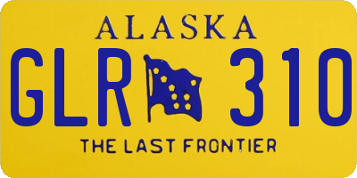 AK license plate GLR310