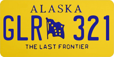 AK license plate GLR321