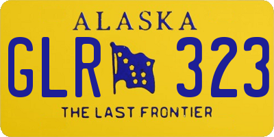 AK license plate GLR323