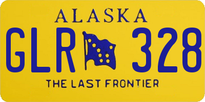AK license plate GLR328