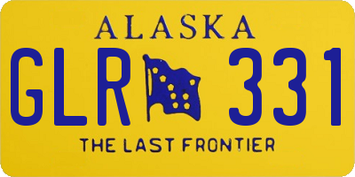 AK license plate GLR331