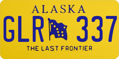 AK license plate GLR337