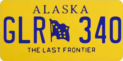 AK license plate GLR340