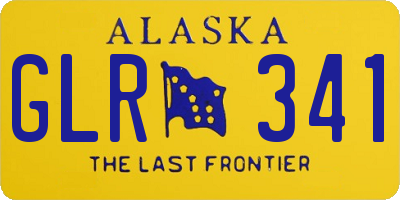 AK license plate GLR341