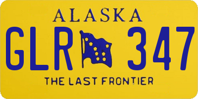 AK license plate GLR347