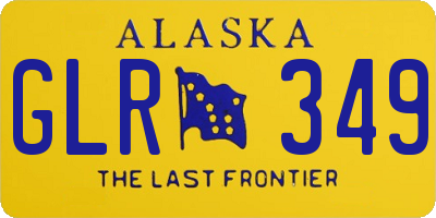 AK license plate GLR349