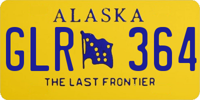 AK license plate GLR364