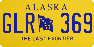 AK license plate GLR369
