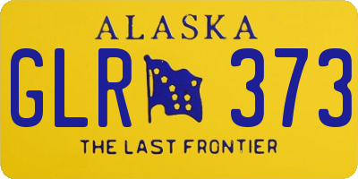 AK license plate GLR373
