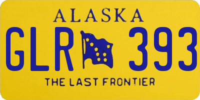 AK license plate GLR393