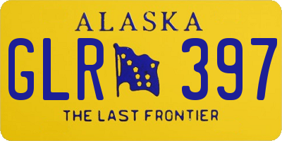 AK license plate GLR397