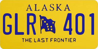 AK license plate GLR401