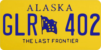 AK license plate GLR402