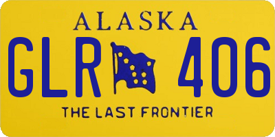 AK license plate GLR406