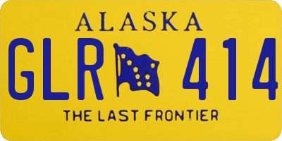 AK license plate GLR414